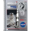 Foto ilustrativa Caderno Espiral Capa Dura Universitário 10 Matérias Nasa 160 Folhas