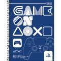 Foto ilustrativa Caderno Espiral Capa Dura Universitário 10 Matérias PlayStation 160 Folhas