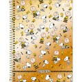 Foto ilustrativa Caderno Espiral Capa Dura Universitário 10 Matérias Snoopy Core 160 Folhas