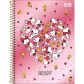 Foto ilustrativa Caderno Espiral Capa Dura Universitário 10 Matérias Snoopy Core 160 Folhas