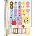 Foto ilustrativa Caderno Espiral Capa Dura Universitário 10 Matérias Snoopy Fit 160 Folhas