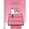 Foto ilustrativa Caderno Espiral Capa Dura Universitário 10 Matérias Snoopy Fit 160 Folhas