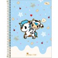Foto ilustrativa Caderno Espiral Capa Dura Universitário 10 Matérias Tokidoki Moofia 160 Folhas