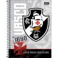 Foto ilustrativa Caderno Espiral Capa Dura Universitário 10 Matérias Vasco 160 Folhas