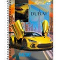 Foto ilustrativa Caderno Espiral Capa Dura Universitário 10 Matérias X-Racing 160 Folhas