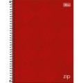 Foto ilustrativa Caderno Espiral Capa Dura Universitário 10 Matérias Zip 200 Folhas