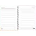 Foto ilustrativa Caderno Espiral Capa Dura Universitário 10 Matérias Zoom+ Feminino 200 Folhas