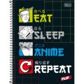 Foto ilustrativa Caderno Espiral Capa Dura Universitário 12 Matérias Flip+ Masculino 240 Folhas