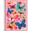 Foto ilustrativa Caderno Espiral Capa Dura Universitário 15 Matérias Bloom 240 Folhas