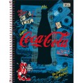 Foto ilustrativa Caderno Espiral Capa Dura Universitário 15 Matérias Coca-Cola 240 Folhas
