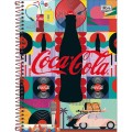 Foto ilustrativa Caderno Espiral Capa Dura Universitário 15 Matérias Coca-Cola 240 Folhas