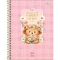 Foto ilustrativa Caderno Espiral Capa Dura Universitário 15 Matérias Love Bears 240 Folhas