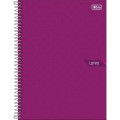 Foto ilustrativa Caderno Espiral Capa Dura Universitário 15 Matérias Lunix 240 Folhas
