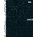 Foto ilustrativa Caderno Espiral Capa Dura Universitário 15 Matérias Lunix 240 Folhas
