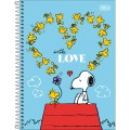 Foto ilustrativa Caderno Espiral Capa Dura Universitário 15 Matérias Snoopy 240 Folhas