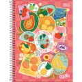 Foto ilustrativa Caderno Espiral Capa Dura Universitário 15 Matérias Spice Feminino 240 Folhas 