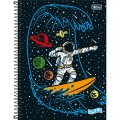 Foto ilustrativa Caderno Espiral Capa Dura Universitário 15 Matérias Spice Masculino 240 Folhas