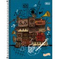 Foto ilustrativa Caderno Espiral Capa Dura Universitário 15 Matérias Spice Masculino 240 Folhas