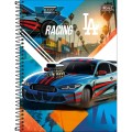 Foto ilustrativa Caderno Espiral Capa Dura Universitário 15 Matérias X-Racing 240 Folhas