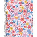 Foto ilustrativa Caderno Espiral Capa Dura Universitário 16 Matérias D+ Feminino 320 Folhas