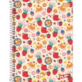 Foto ilustrativa Caderno Espiral Capa Dura Universitário 16 Matérias Flip+ Feminino 320 Folhas 