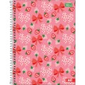 Foto ilustrativa Caderno Espiral Capa Dura Universitário 16 Matérias Hit Feminino 256 Folhas 