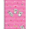 Foto ilustrativa Caderno Espiral Capa Dura Universitário 16 Matérias Holly 256 Folhas