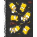 Foto ilustrativa Caderno Espiral Capa Dura Universitário 16 Matérias Simpsons 256 Folhas