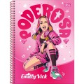 Foto ilustrativa Caderno Espiral Capa Dura Universitário 2 em 1 Emilly Vick 80 Folhas