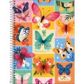 Foto ilustrativa Caderno Espiral Capa Dura Universitário 20 Matérias Bloom 320 Folhas