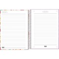 Foto ilustrativa Caderno Espiral Capa Dura Universitário 20 Matérias Flip+ Feminino 400 Folhas 