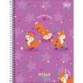 Foto ilustrativa Caderno Espiral Capa Dura Universitário 20 Matérias Holly 320 Folhas