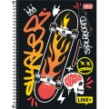 Foto ilustrativa Caderno Espiral Capa Dura Universitário 20 Matérias Like+ Masculino 400 Folhas