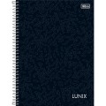 Foto ilustrativa Caderno Espiral Capa Dura Universitário 20 Matérias Lunix 320 Folhas