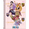 Foto ilustrativa Caderno Espiral Capa Dura Universitário 20 Matérias One Piece 320 Folhas