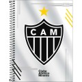 Foto ilustrativa Caderno Espiral Capa Dura Universitário Connect 1 Matéria Atlético Mineiro 80 Folhas.