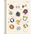 Foto ilustrativa Caderno Espiral Capa Dura Universitário Connect 1 Matéria Magic 80 Folhas