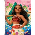 Foto ilustrativa Caderno Espiral Capa Dura Universitário Connect 1 Matéria Moana 80 Folhas