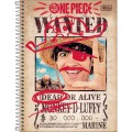 Foto ilustrativa Caderno Espiral Capa Dura Universitário Connect 1 Matéria One Piece Netflix 80 Folhas