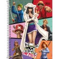 Foto ilustrativa Caderno Espiral Capa Dura Universitário Connect 1 Matéria One Piece Netflix 80 Folhas