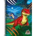 Foto ilustrativa Caderno Espiral Capa Dura Universitário Connect 1 Matéria Raptor 80 Folhas