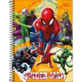 Foto ilustrativa Caderno Espiral Capa Dura Universitário Connect 1 Matéria Spider-Man 80 Folhas