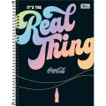 Foto ilustrativa Caderno Espiral Capa Dura Universitário Connect 10 Matérias Coca-Cola 160 Folhas