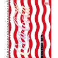Foto ilustrativa Caderno Espiral Capa Dura Universitário Connect 10 Matérias Coca-Cola 160 Folhas