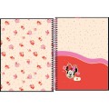 Foto ilustrativa Caderno Espiral Capa Dura Universitário Connect 10 Matérias Minnie 160 Folhas