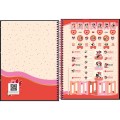 Foto ilustrativa Caderno Espiral Capa Dura Universitário Connect 10 Matérias Minnie 160 Folhas