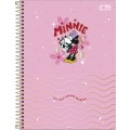 Foto ilustrativa Caderno Espiral Capa Dura Universitário Connect 10 Matérias Minnie 160 Folhas