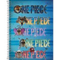 Foto ilustrativa Caderno Espiral Capa Dura Universitário Connect 10 Matérias One Piece Netflix 160 Folhas