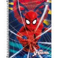 Foto ilustrativa Caderno Espiral Capa Dura Universitário Connect 10 Matérias Spider-Man 160 Folhas