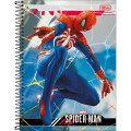 Foto ilustrativa Caderno Espiral Capa Dura Universitário Connect 10 Matérias Spider-Man Game 160 Folhas